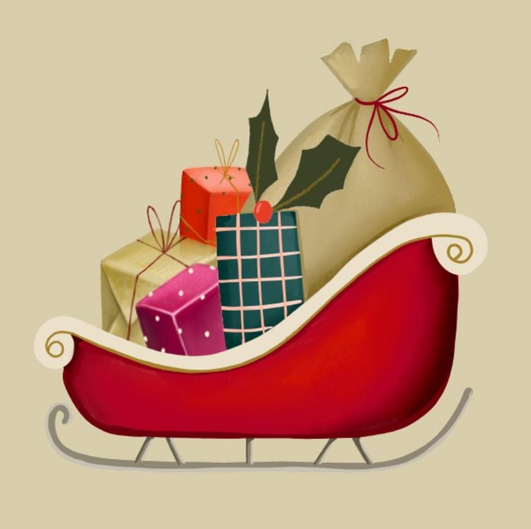 Produktbild: A5-Graspapier-Adventskalender &ndash; Weihnachtszauber