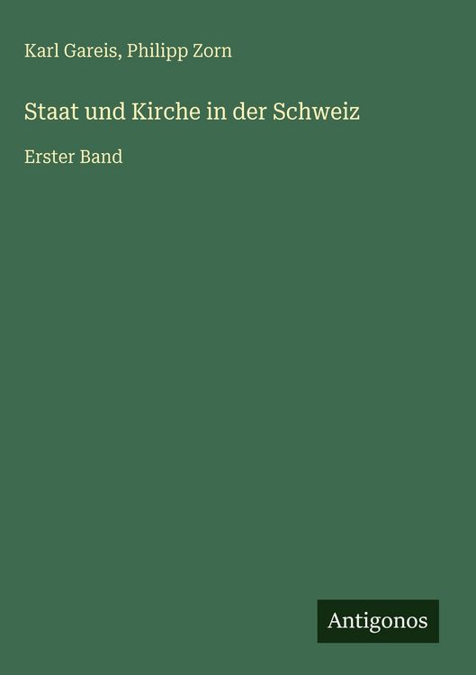 Produktbild: Staat und Kirche in der Schweiz