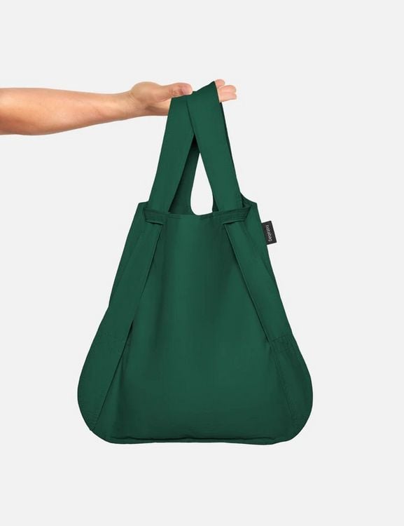 Produktbild: Notabag Original 2in1 Tasche & Rucksack - faltbare Einkaufstasche Backpack Bag - Forest Green