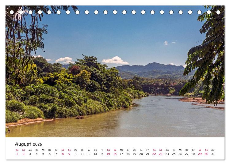 Produktbild: Laos - Im Herzen Indochinas (Tischkalender 2026 DIN A5 quer), CALVENDO Monatskalender