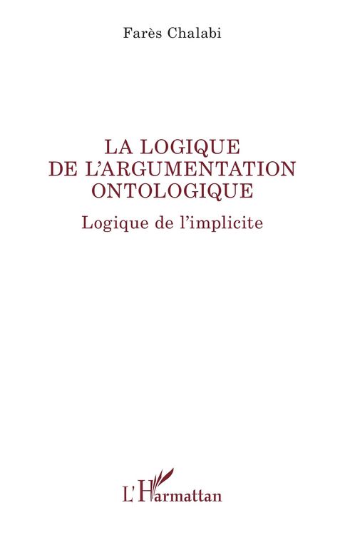 Produktbild: La logique de l'argumentation ontologique