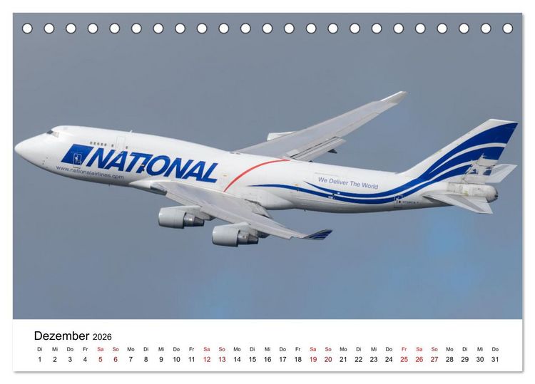 Produktbild: Flieger von Boeing (Tischkalender 2026 DIN A5 quer), CALVENDO Monatskalender