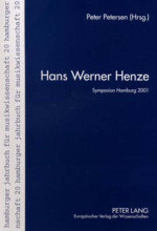 Produktbild: Hans Werner Henze