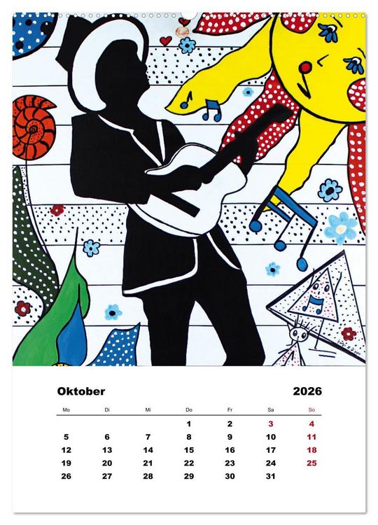 Produktbild: Pop Art - Atelier Zippo (hochwertiger Premium Wandkalender 2026 DIN A2 hoch), Kunstdruck in Hochglanz