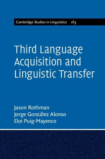 Produktbild: Third Language Acquisition and Linguistic Transfer