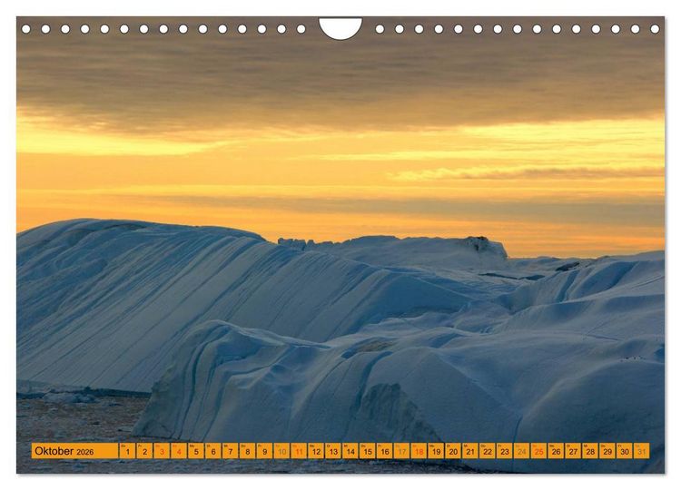Produktbild: EISIGE GIGANTEN in der DISKOBUCHT (Wandkalender 2026 DIN A4 quer), CALVENDO Monatskalender