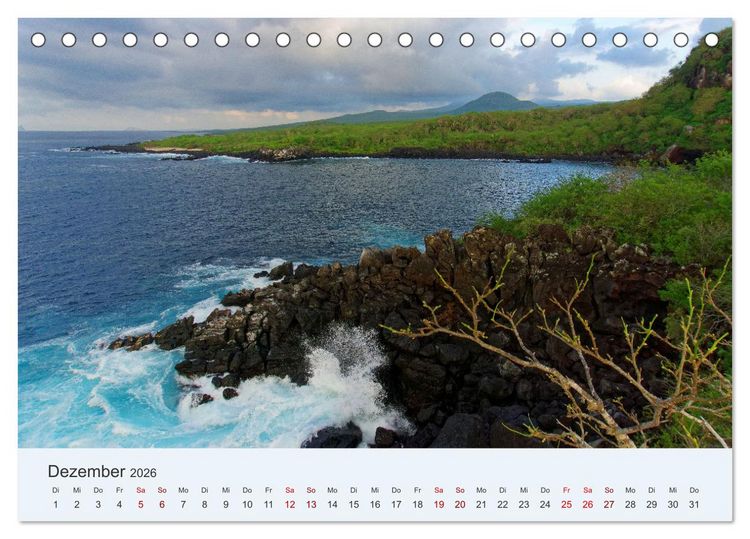 Produktbild: Entdecke Galapagos (Tischkalender 2026 DIN A5 quer), CALVENDO Monatskalender