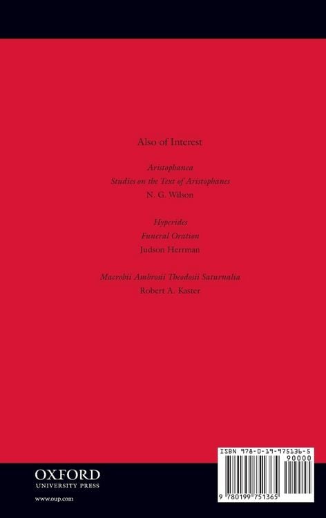Produktbild: Studies on the Text of Macrobius' Saturnalia