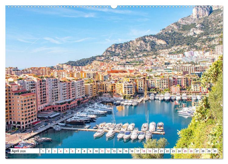 Produktbild: Monaco - Reiseziel am Mittelmeer (Wandkalender 2026 DIN A2 quer), CALVENDO Monatskalender