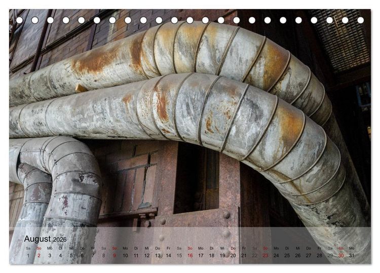 Produktbild: Zeche und Kokerei Zollverein Essen: Industrie-Architektur (Tischkalender 2026 DIN A5 quer), CALVENDO Monatskalender