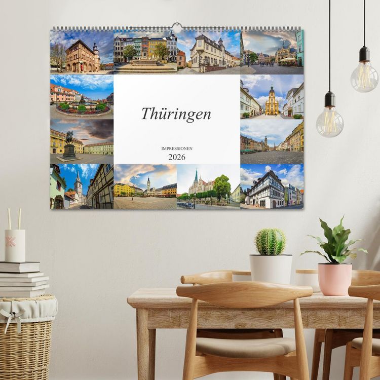 Produktbild: Th&uuml;ringen Impressionen (Wandkalender 2026 DIN A2 quer), CALVENDO Monatskalender