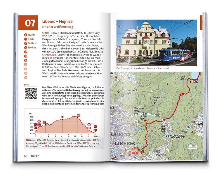 Produktbild: KOMPASS Wanderf&uuml;hrer Riesengebirge mit Isergebirge, 55 Touren mit Extra-Tourenkarte