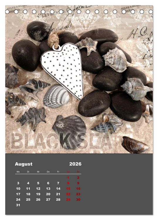 Produktbild: Geschenke vom Meer (Tischkalender 2026 DIN A5 hoch), CALVENDO Monatskalender