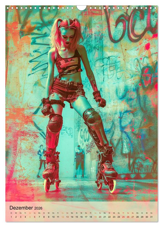 Produktbild: Rollerblades - einfach cool (Wandkalender 2026 DIN A3 hoch), CALVENDO Monatskalender