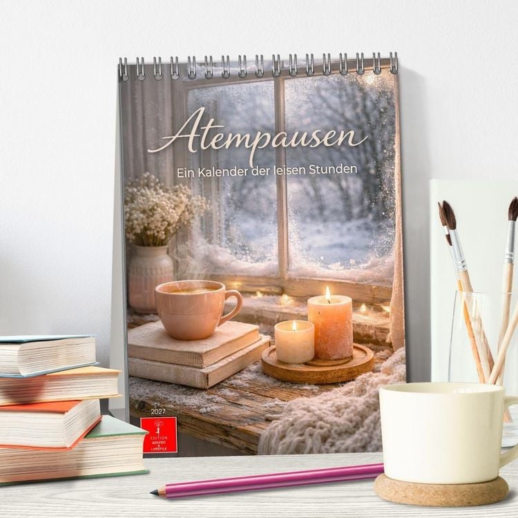 Produktbild: Atempausen - Ein Kalender der leisen Stunden (Tischkalender 2027 DIN A5 hoch), CALVENDO Monatskalender