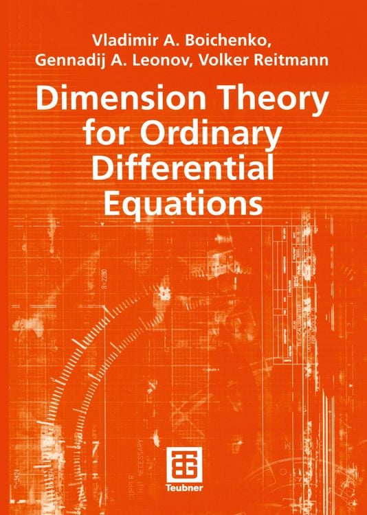 Produktbild: Dimension Theory for Ordinary Differential Equations