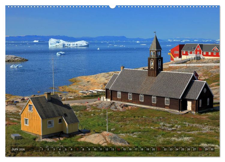 Produktbild: Gr&ouml;nland - Ilulissat und die Diskobucht (Wandkalender 2026 DIN A2 quer), CALVENDO Monatskalender