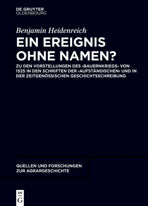 Produktbild: Ein Ereignis ohne Namen?