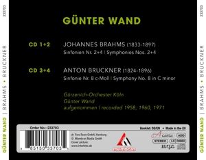 Produktbild: Wand: Brahms/Bruckner