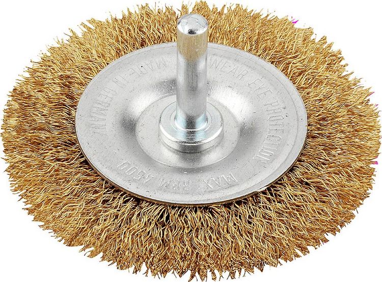 Produktbild: Kwb Scheibenb&uuml;rste, gewellter Messingdraht, &oslash; 75mm 609313 1St.