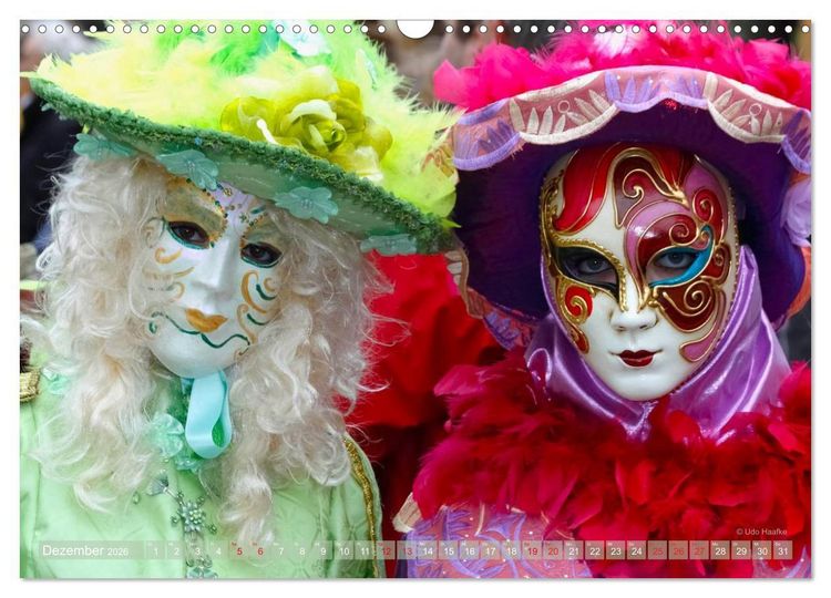 Produktbild: Magie der Masken (Wandkalender 2026 DIN A3 quer), CALVENDO Monatskalender