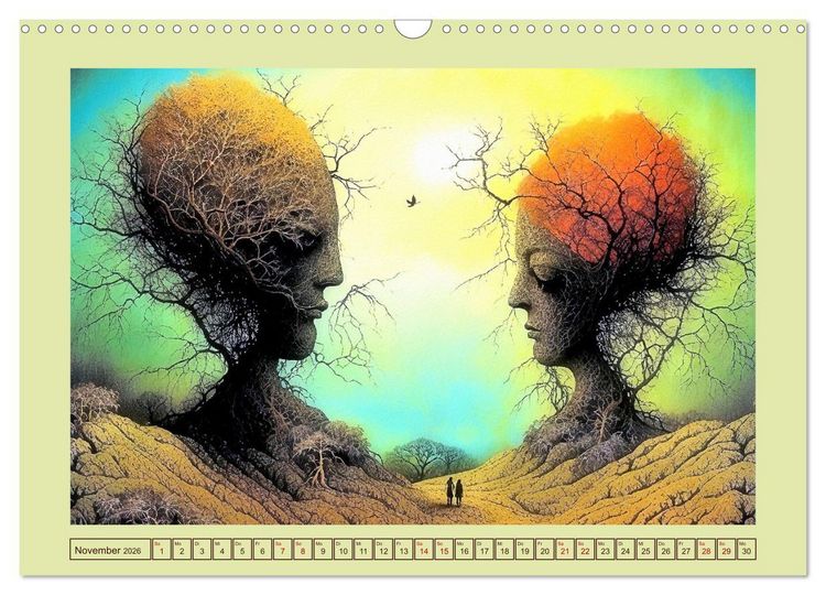 Produktbild: Wundersame Wurzelwelten (Wandkalender 2026 DIN A3 quer), CALVENDO Monatskalender