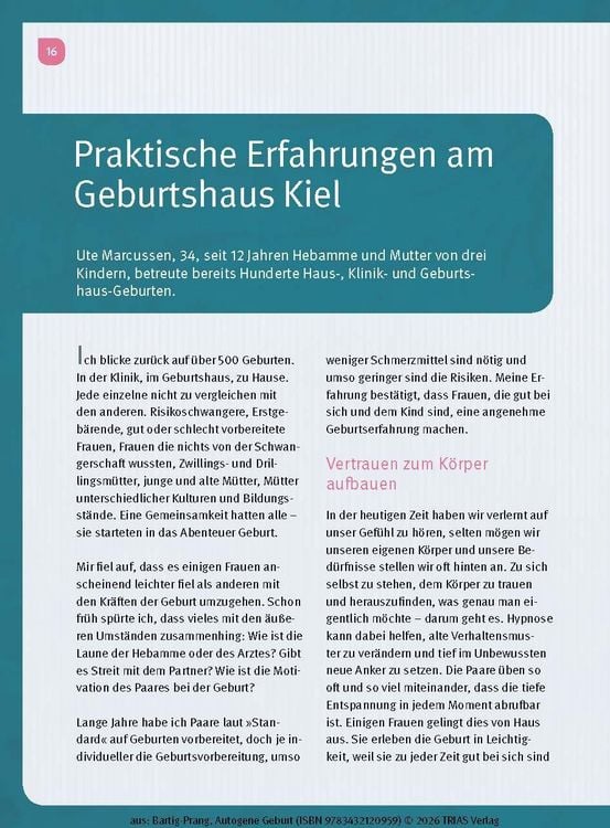 Produktbild: Autogene Geburt