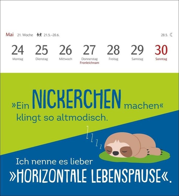 Produktbild: Der fette Vogel bricht den Ast Postkartenkalender 2027 - Wochenkalender - 53 Karten mit frechen Spr&uuml;chen