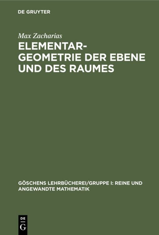 Produktbild: Elementargeometrie der Ebene und des Raumes