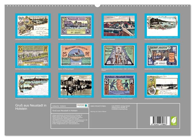 Produktbild: Gru&szlig; aus Neustadt in Holstein (hochwertiger Premium Wandkalender 2026 DIN A2 quer), Kunstdruck in Hochglanz