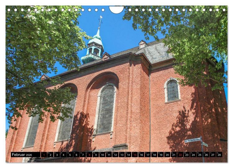 Produktbild: Kirchen in K&ouml;ln - Heilige St&auml;tten und imposante Bauten (Wandkalender 2026 DIN A4 quer), CALVENDO Monatskalender