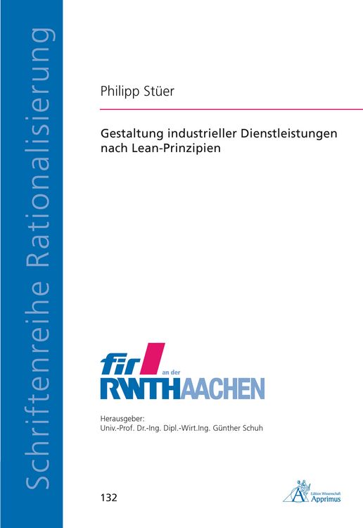 Produktbild: Gestaltung industrieller Dienstleistungen nach Lean-Prinzipien
