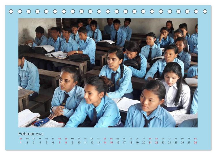 Produktbild: Kalender der Nepal Kinderhilfe e.V. (Tischkalender 2026 DIN A5 quer), CALVENDO Monatskalender