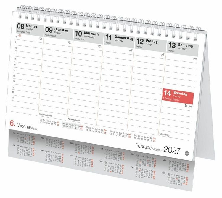 Produktbild: Schreibtischkalender &Ouml;sterreich klein 2027
