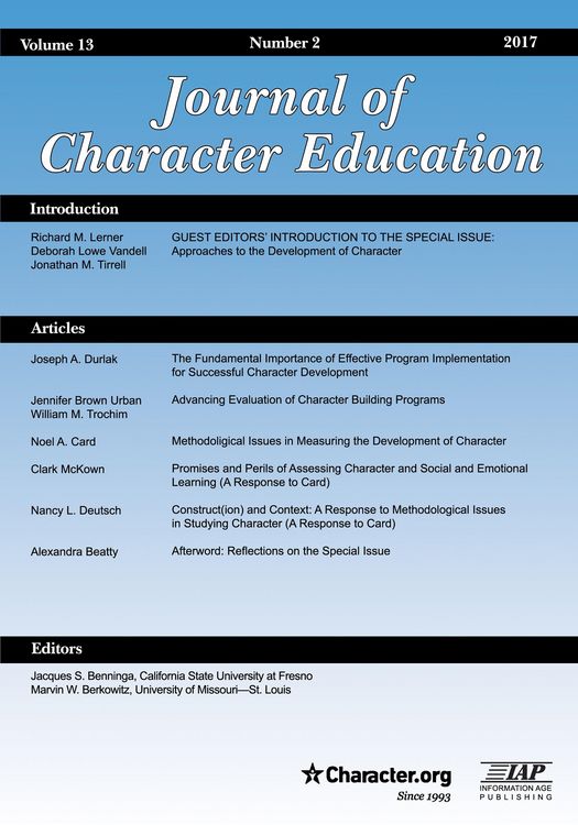 Produktbild: Journal of Character Education