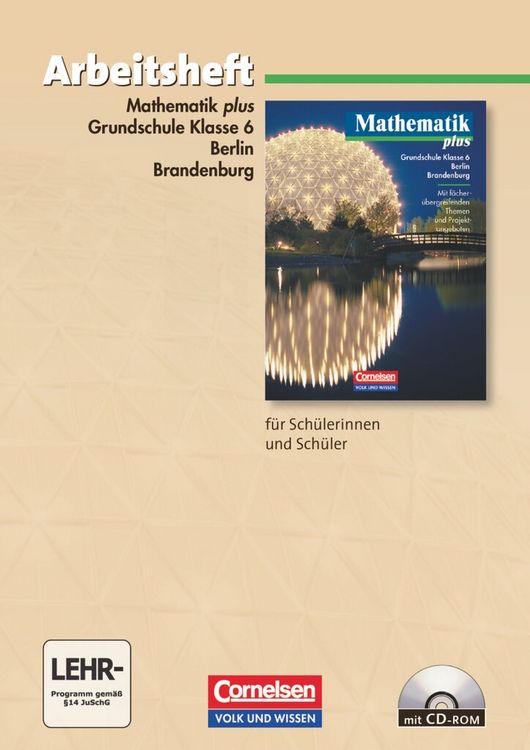 Produktbild: Mathematik plus. 6. Schuljahr - Arbeitsheft mit eingelegten L&ouml;sungen und CD-ROM