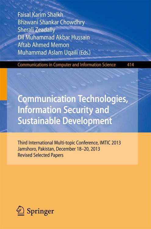 Produktbild: Communication Technologies, Information Security and Sustainable Development
