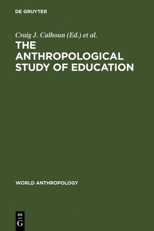 Produktbild: The Anthropological Study of Education