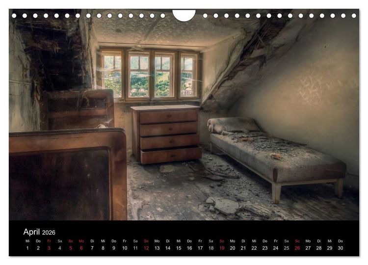 Produktbild: Lost Places - Verlassene Orte (Wandkalender 2026 DIN A4 quer), CALVENDO Monatskalender