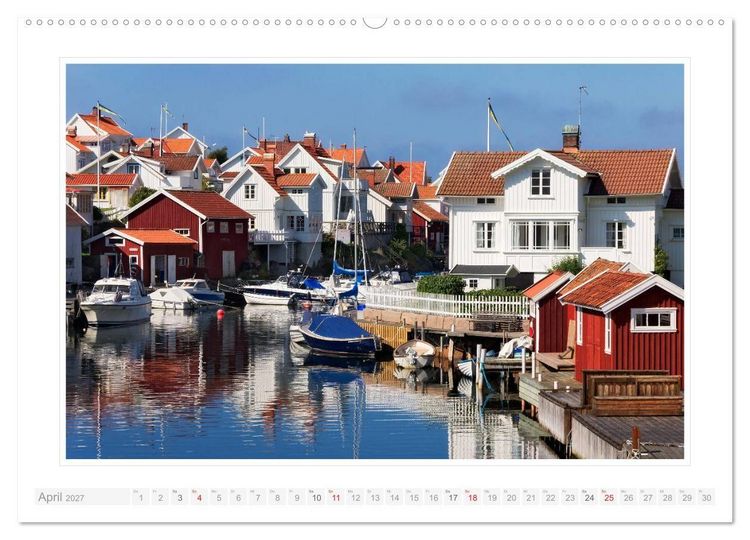 Produktbild: Bohusl&auml;n. Lysekil - Fiskeb&auml;ckskil - Grundsund (Wandkalender 2027 DIN A2 quer), CALVENDO Monatskalender