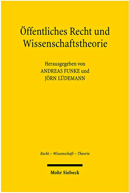 Produktbild: &Ouml;ffentliches Recht und Wissenschaftstheorie