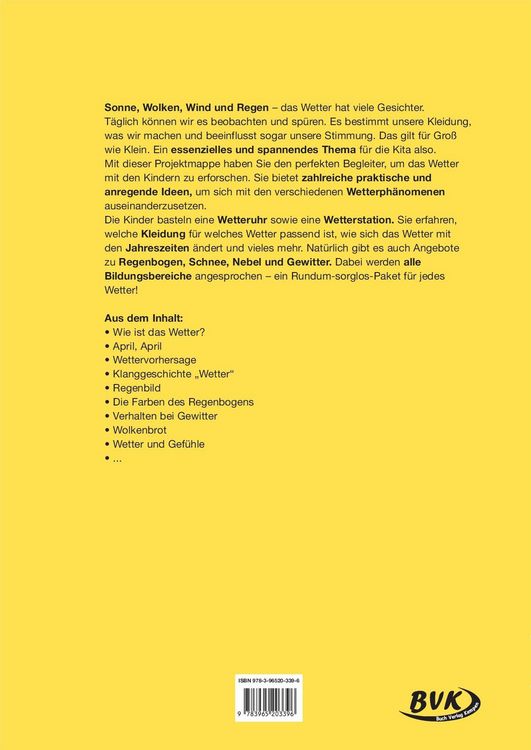 Produktbild: Kita aktiv Projektmappe Wetter