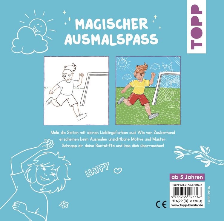 Produktbild: Zauberpapier Malbuch Freche M&auml;dchen