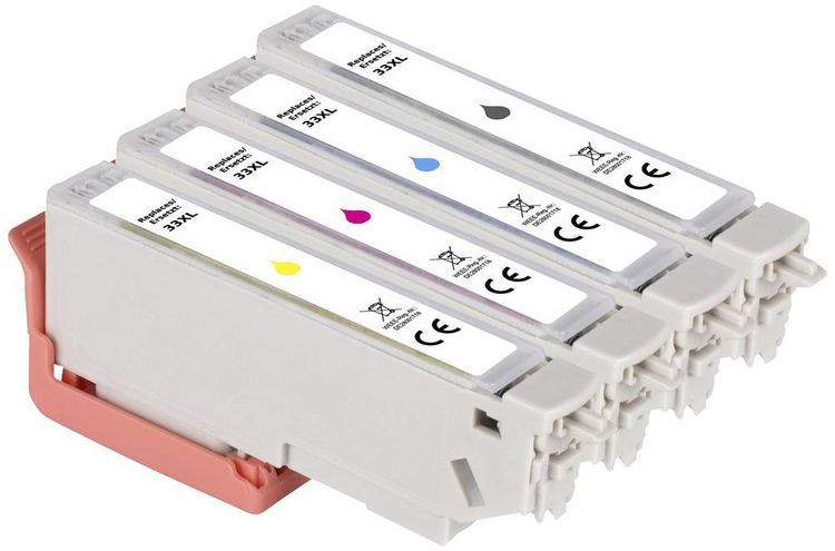 Produktbild: Renkforce Druckerpatrone ersetzt Epson 33XL, T3351, T3361, T3362, T3363, T3364 Kompatibel Kombi-Pack Photo Schwarz, Cyan, Magenta, Gelb RF-5706062
