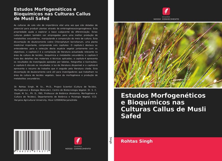 Produktbild: Estudos Morfogen&eacute;ticos e Bioqu&iacute;micos nas Culturas Callus de Musli Safed