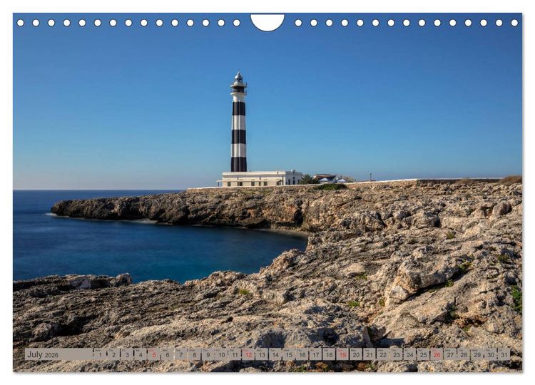 Produktbild: Menorca Untouched paradise in the Mediterranean Sea (Wall Calendar 2026 DIN A4 landscape), CALVENDO 12 Month Wall Calendar