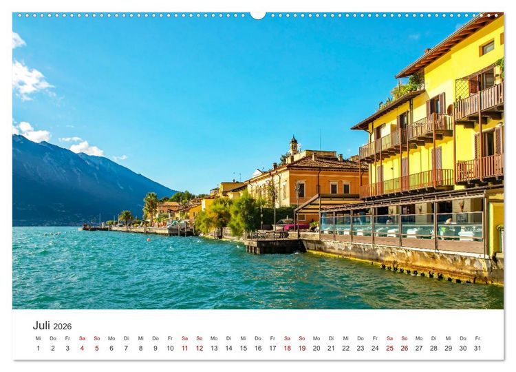 Produktbild: Limone sul Garda - Traumreiseziel (hochwertiger Premium Wandkalender 2026 DIN A2 quer), Kunstdruck in Hochglanz