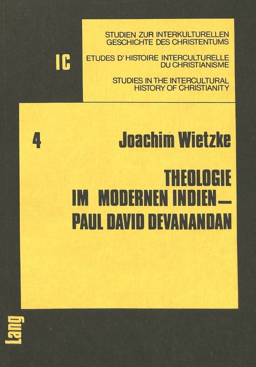 Produktbild: Theologie im modernen Indien - Paul David Devanandan