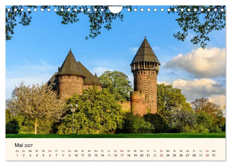 Produktbild: Schl&ouml;sser und Burgen in NRW (Wandkalender 2027 DIN A4 quer), CALVENDO Monatskalender