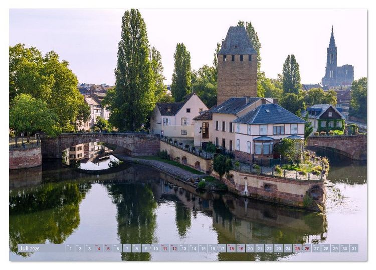 Produktbild: Strasbourg. Europa trifft Elsass: Architektur und Atmosph&auml;re (Wandkalender 2026 DIN A2 quer), CALVENDO Monatskalender